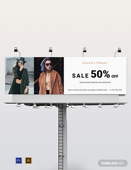 fashion billboard template 440x570
