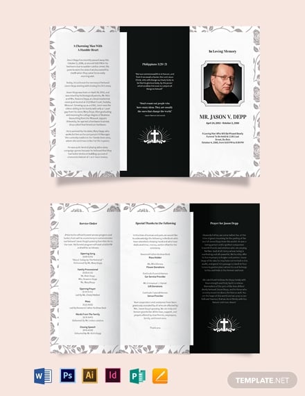 father-funeral-memorial-tri-fold-brochure-template