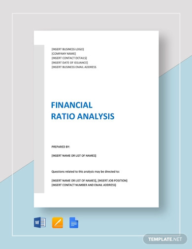 financial ratio analysis template1