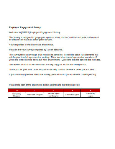 firm employee engagement survey
