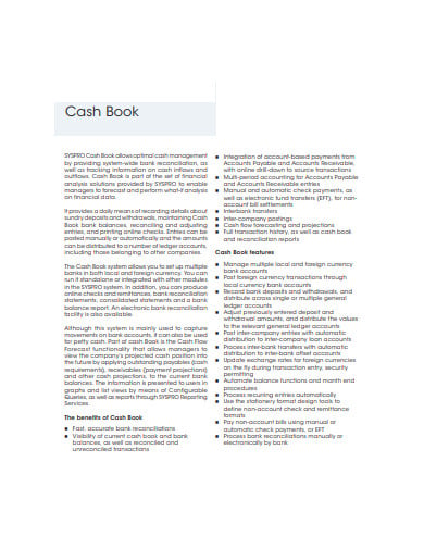formal cash book template