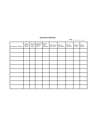 formal-depreciation-worksheet-template