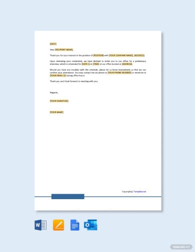 Interview Letter Templates - 31+ Free Word, PDF Documents Download
