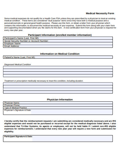 22+ Medical Necessity Form Templates - Doc, PDF