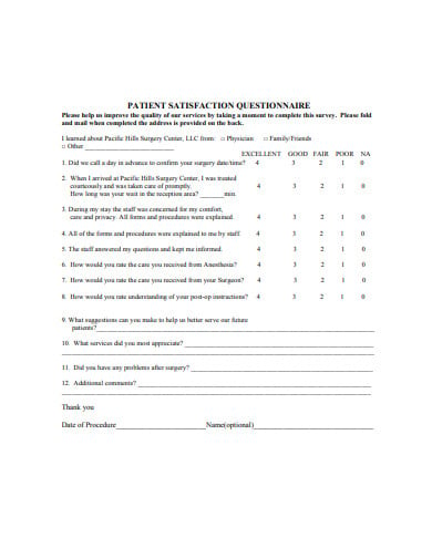formal-patient-satisfaction-questionnaire-template