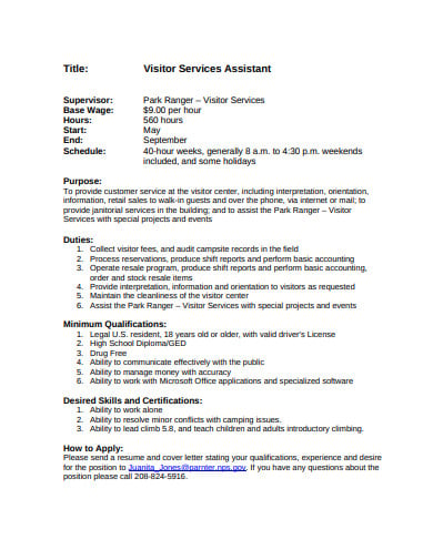 formal retail assistant cover letter