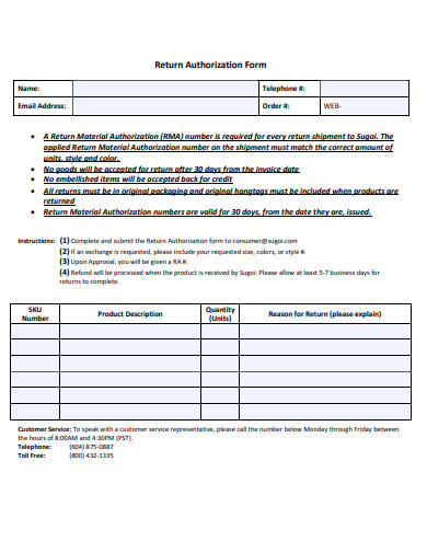 formal-return-authorization-form-template