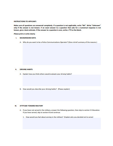 formal self evaluation questionnaire template