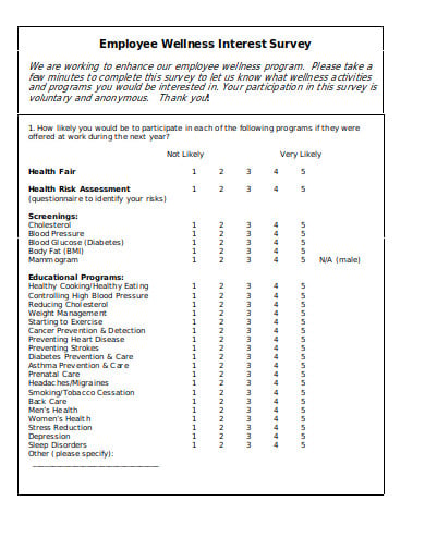 formal-wellness-survey-template
