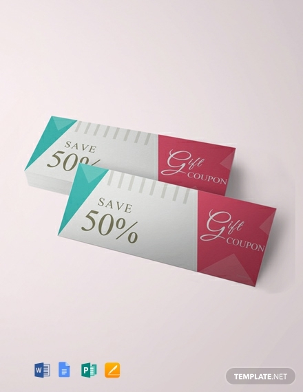 free blank gift coupon template 440x570