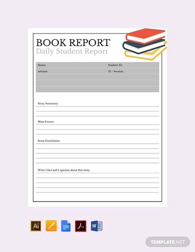 20+ Book Report Templates in Google Docs, Word, Pages, AI, InDesign ...