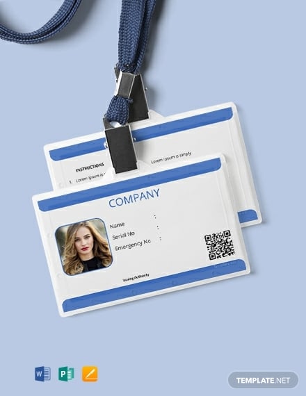 free company blank id card template 440x570 11