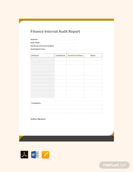free finance internal audit report template 440x570 1