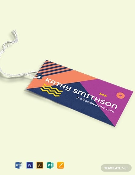 free modern name tag label template 440x570