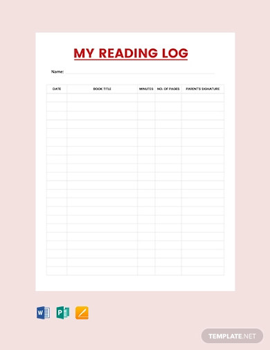 free my personal reading log