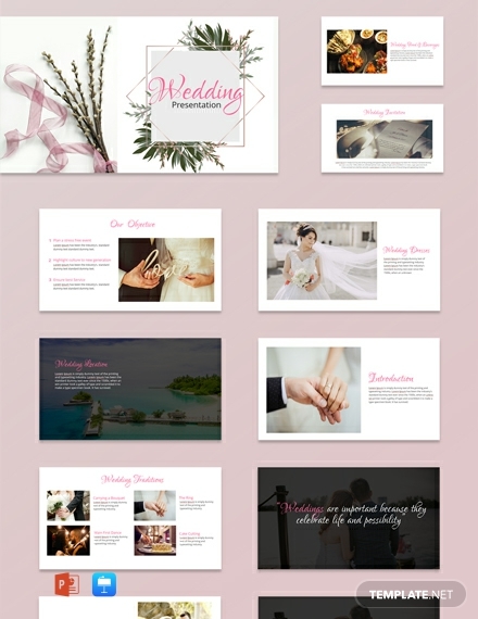 free wedding powerpoint presentation template 440x570