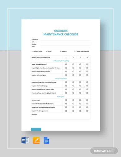 32+ Maintenance Checklist Templates - Word, PDF, Google Docs