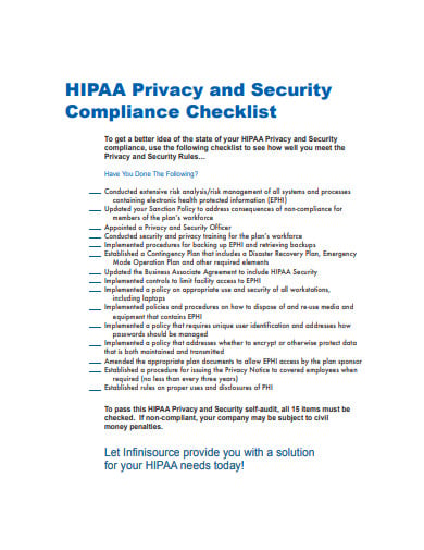 hipaa-privacy-and-security-compliance-checklist-example