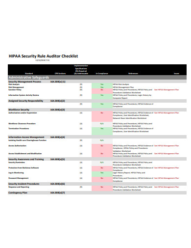 FREE 10+ HIPAA Security Checklist Templates in PDF | MS Word