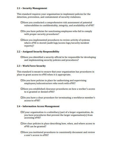 hipaa-security-rule-compliance-checklist-example