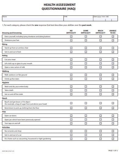 health-assessment-questionnaire-