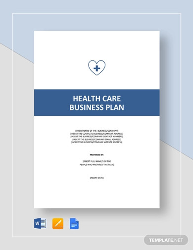 health care social care business plan template