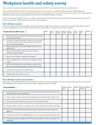 health-and-safety-survey-questionnaire-template