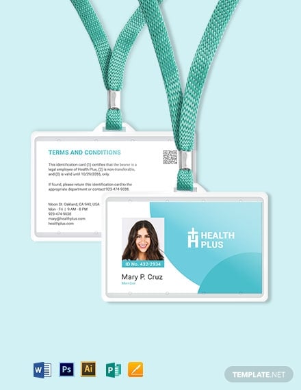 healthcare-id-card-format-template