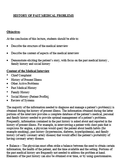 23-medical-history-templates-in-pdf-doc