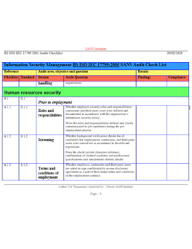 14+ FREE Hr Audit Checklist Templates in PDF | DOC | XLS