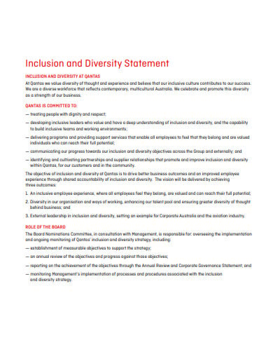 sample diversity statements in higher education