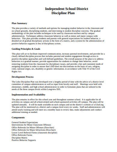 10+ School Discipline Plan Templates in DOC | PDF