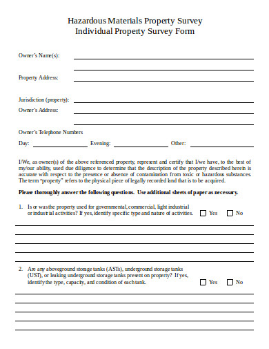 18+ Property Survey Templates in Doc | Excel | PDF