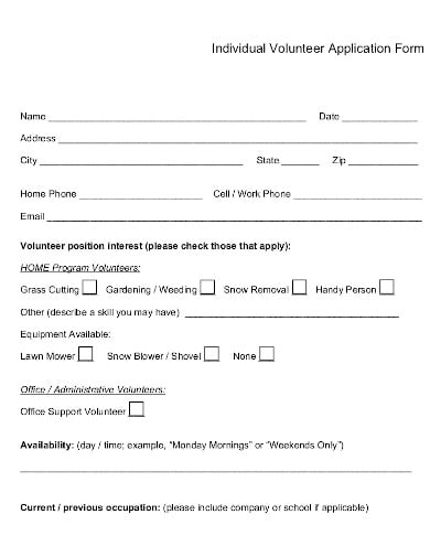individual-volunteer-application-form-format