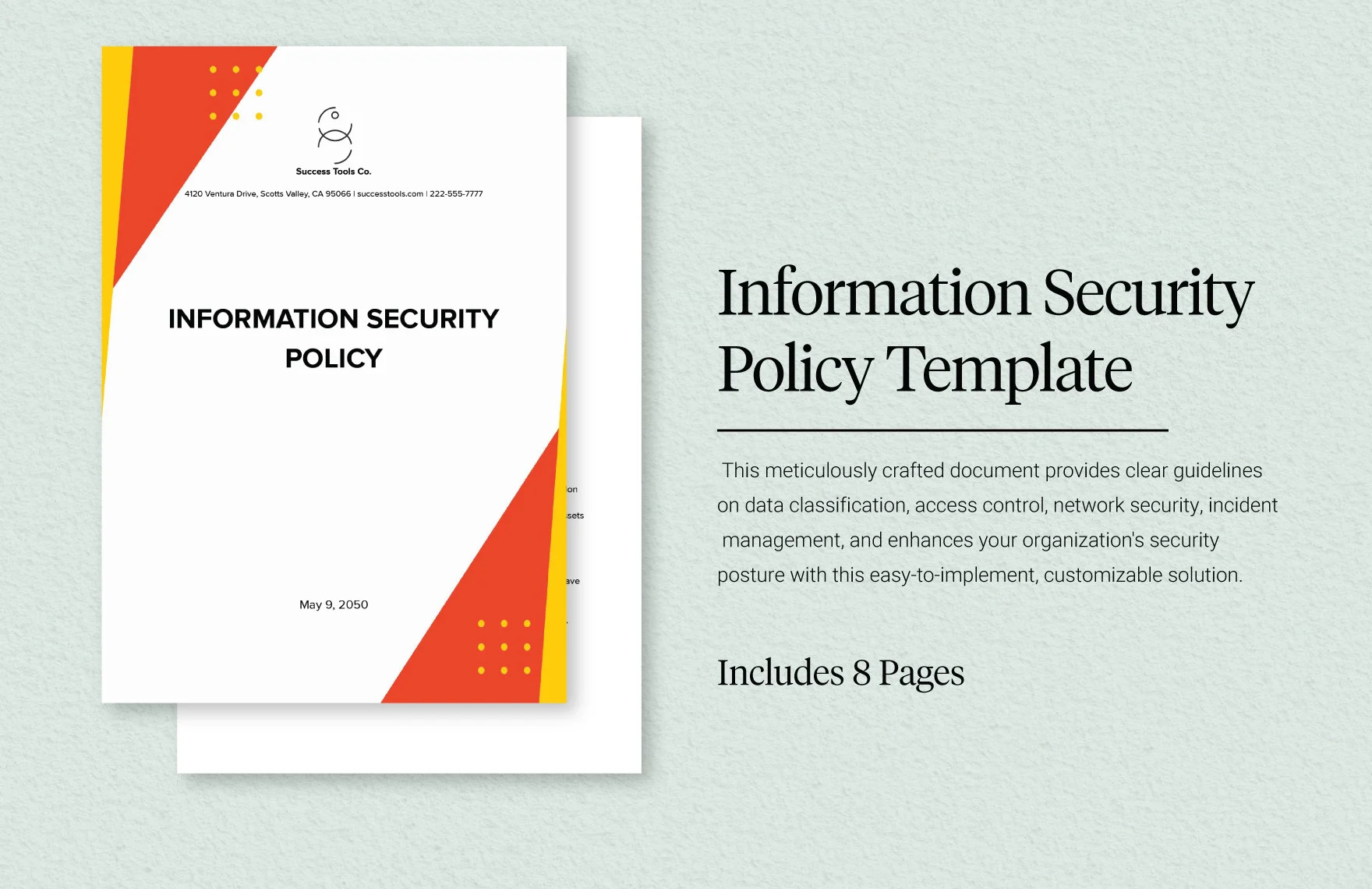 Security Policy Template - 13 Free Word, PDF Document Downloads