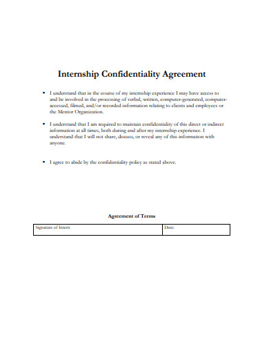 internship-confidentiality-agreement-example