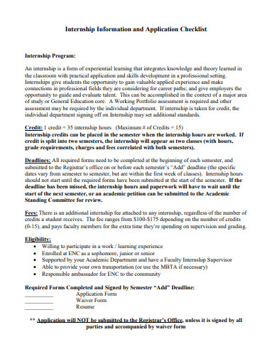 internship-information-and-application-checklist