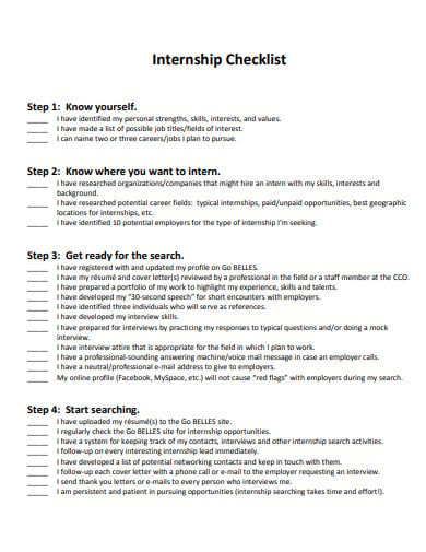 Internship Interview Checklist In PDF ?width=390