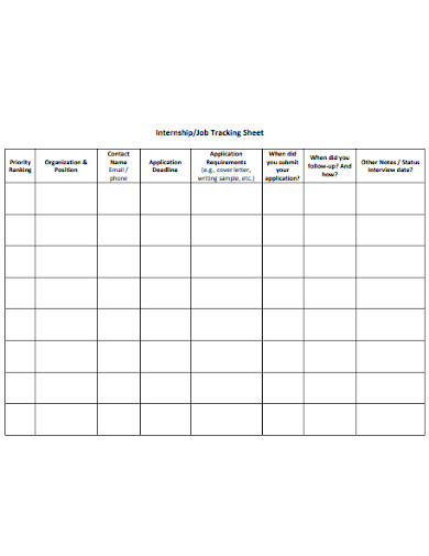 7+ Internship Log Sheet Templates in PDF | XLS