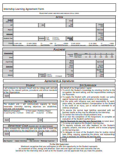 internship-learning-agreement-form-template