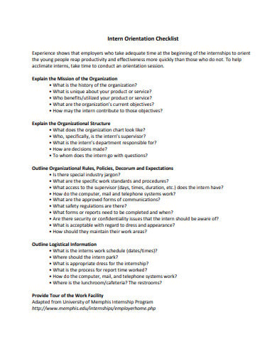internship-orientation-checklist-format