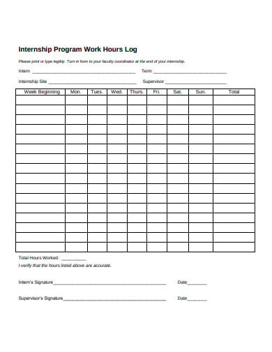 internship-program-work-hours-log-sheet
