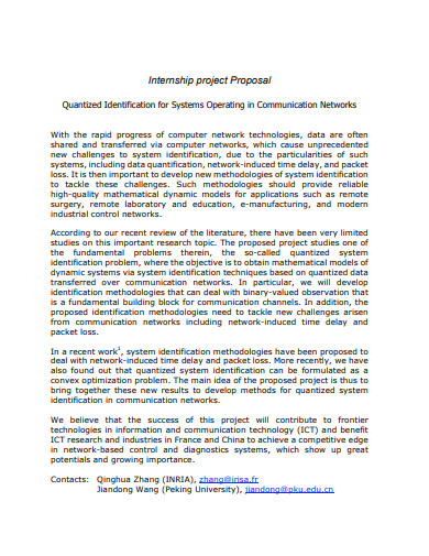 10+ Internship Project Proposal Templates in PDF | DOC