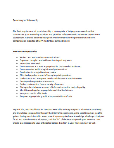 10-internship-summary-templates-in-pdf-doc