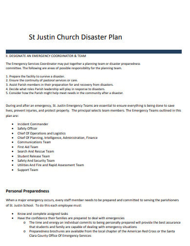 justin-church-disaster-plan-template