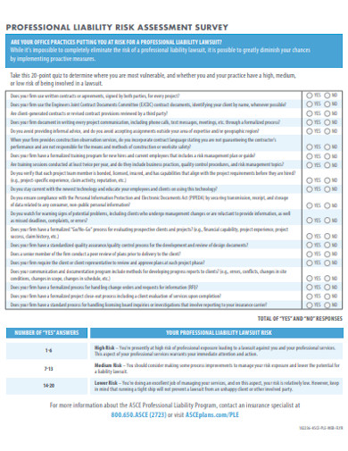 10+ Liability Risk Assessment Templates In Pdf