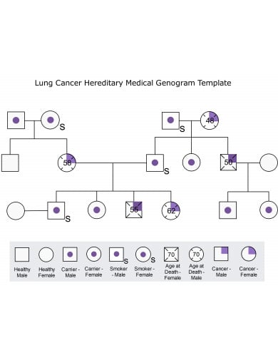 lung cancer medical genogram
