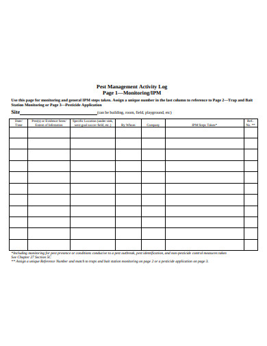 25+ Activity Log Templates in Word | Pages | PDF