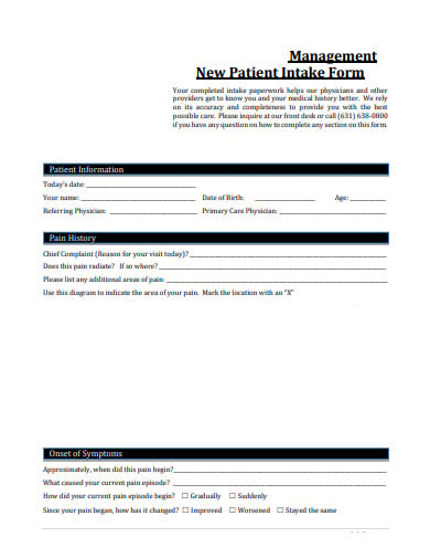 20+ Free Patient Intake Form Templates