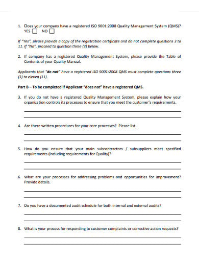 management project evaluation questionnaire
